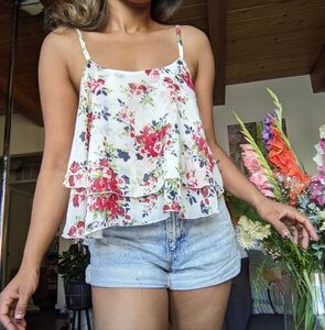 Strappy floral top